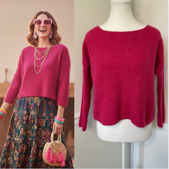 Sara Corsi Made in Italy Wool Alpaca Blend Sweater S - Picture 1 of 11